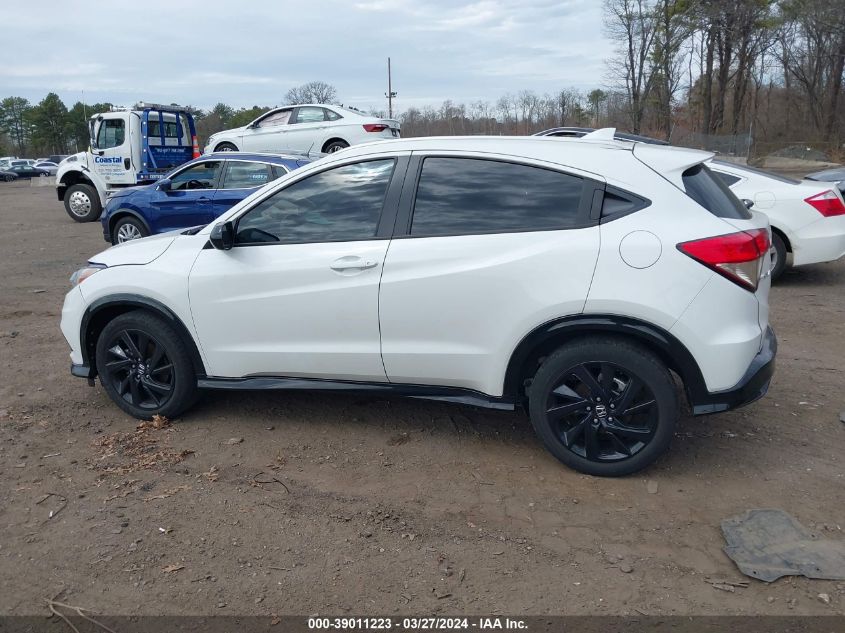 2021 Honda Hr-V Awd Sport VIN: 3CZRU6H10MM727177 Lot: 39011223