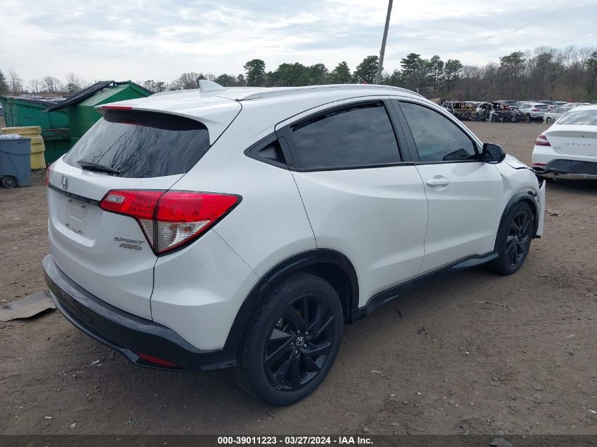 2021 Honda Hr-V Awd Sport VIN: 3CZRU6H10MM727177 Lot: 39011223