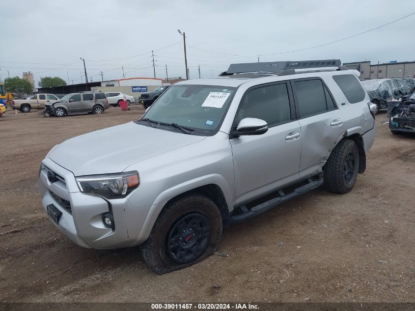 2021 Toyota 4Runner Sr5 Premium VIN: JTENU5JR7M5874161 Lot: 39246577