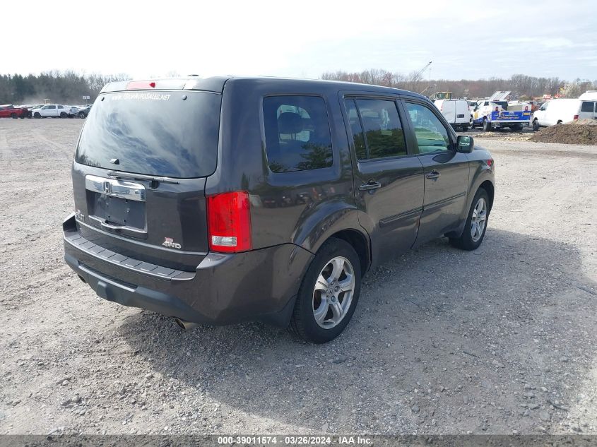 2012 Honda Pilot Ex-L VIN: 5FNYF4H72CB032285 Lot: 39011574