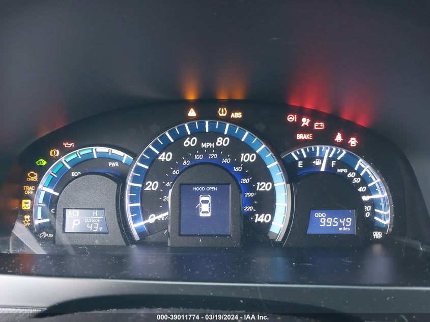 2014 TOYOTA CAMRY HYBRID XLE - 4T1BD1FK3EU139689