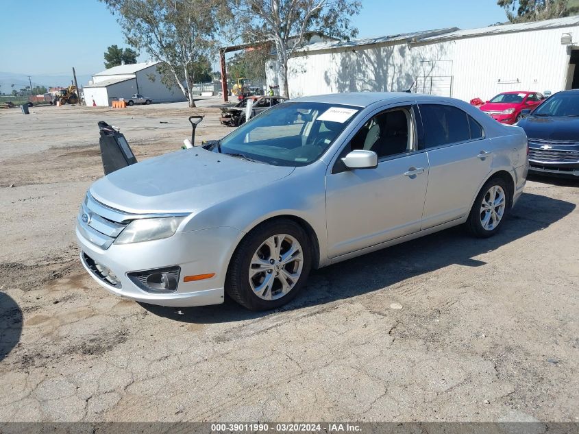 2012 Ford Fusion Se VIN: 3FAHP0HG0CR367264 Lot: 39011990