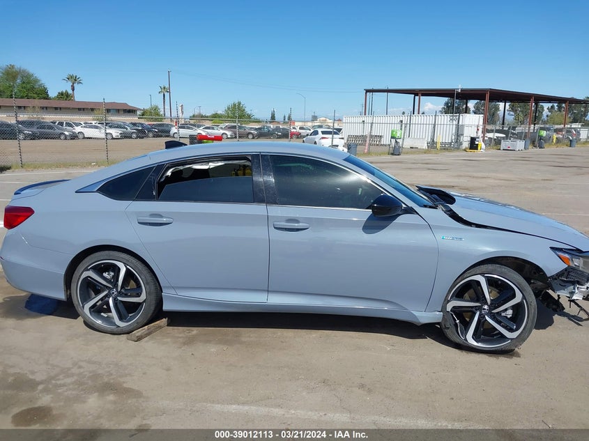 VIN 1HGCV3F2XNA042431 2022 HONDA ACCORD HYBRID SPORT