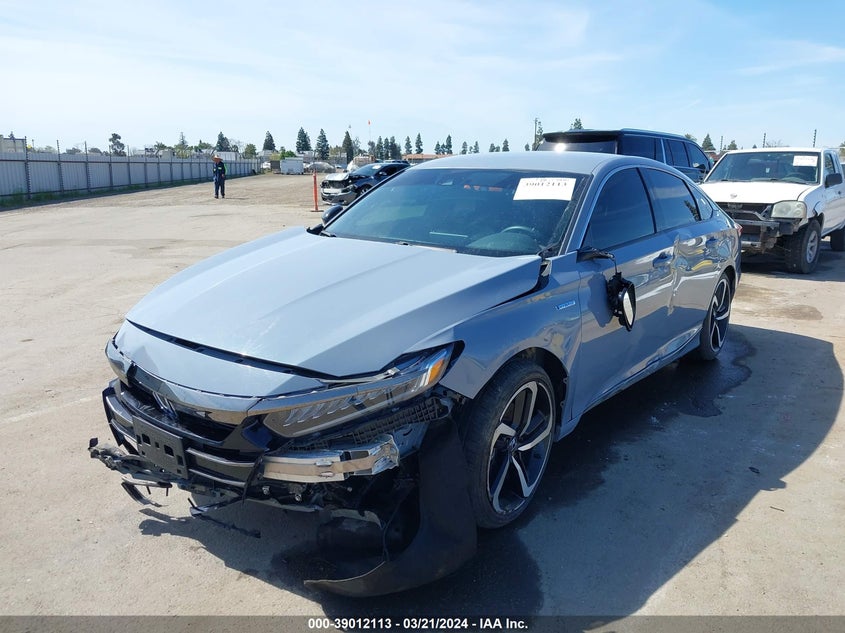 VIN 1HGCV3F2XNA042431 2022 HONDA ACCORD HYBRID SPORT