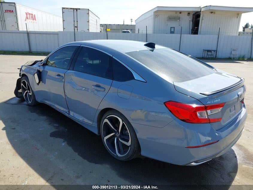 VIN 1HGCV3F2XNA042431 2022 HONDA ACCORD HYBRID SPORT