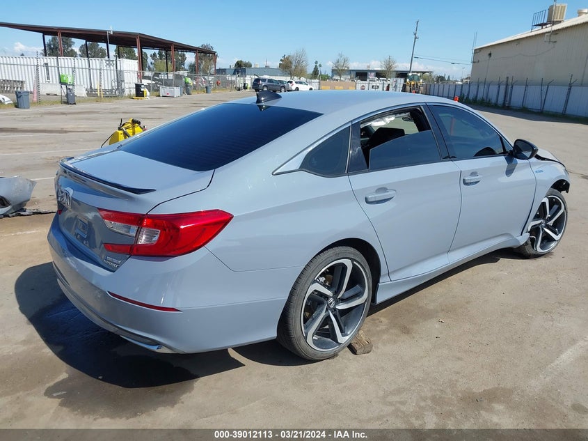 VIN 1HGCV3F2XNA042431 2022 HONDA ACCORD HYBRID SPORT