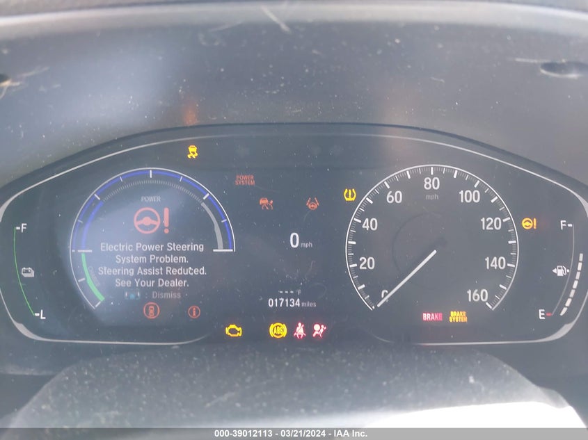 VIN 1HGCV3F2XNA042431 2022 HONDA ACCORD HYBRID SPORT