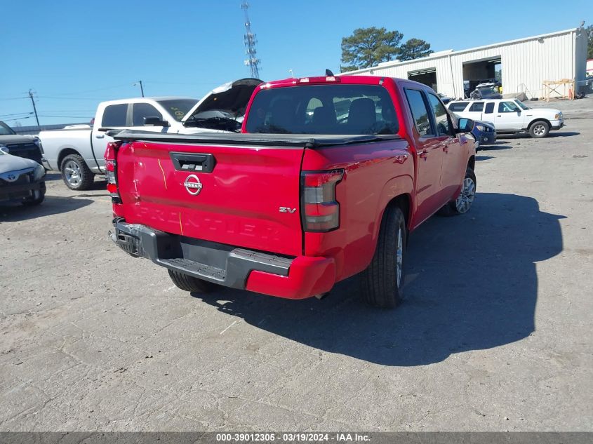 2022 Nissan Frontier Sv 4X2 VIN: 1N6ED1EJ4NN663175 Lot: 39012305