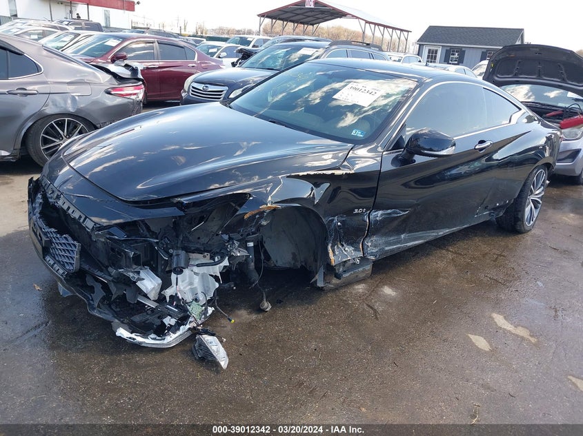 2019 Infiniti Q60 3.0T Luxe VIN: JN1EV7EL9KM290854 Lot: 39012342