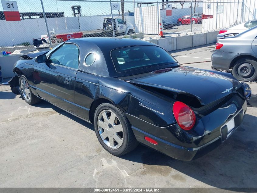 2002 Ford Thunderbird Hardtop Premium VIN: 1FAHP60AX2Y129514 Lot: 39012451