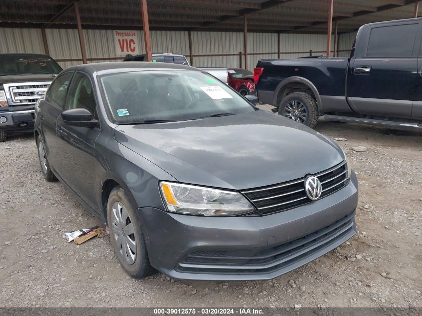 2015 Volkswagen Jetta 2.0L S VIN: 3VW2K7AJ6FM310997 Lot: 39012575