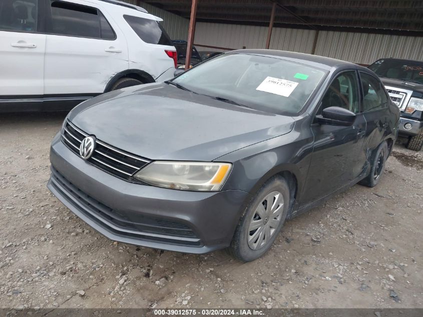 2015 Volkswagen Jetta 2.0L S VIN: 3VW2K7AJ6FM310997 Lot: 39012575