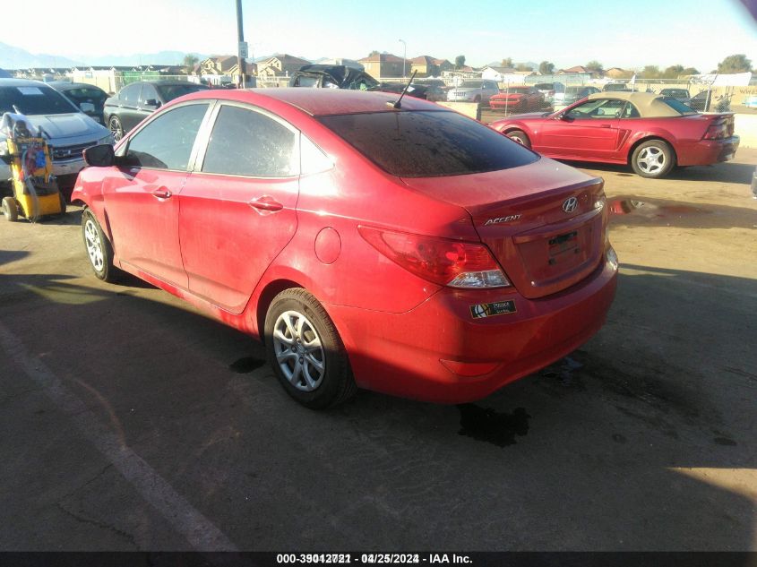 2013 Hyundai Accent Gls VIN: KMHCT4AE5DU293202 Lot: 39012721