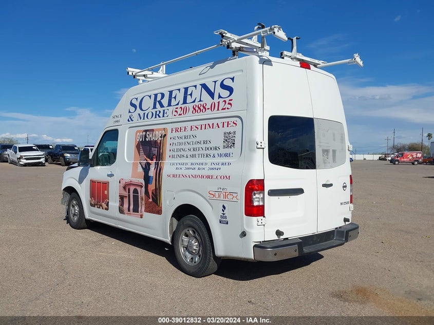 2012 Nissan Nv 2500 Nv2500 Hd Sv V8 VIN: 1N6AF0LY7CN106003 Lot: 39012832