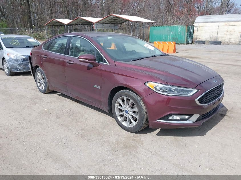 2017 Ford Fusion Energi Se Luxury VIN: 3FA6P0PU1HR208436 Lot: 39013024