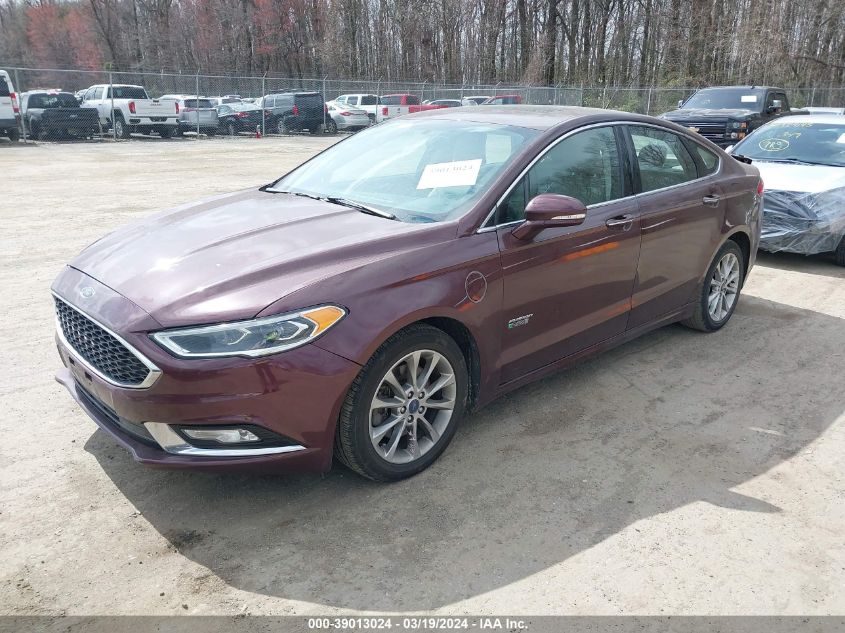 2017 Ford Fusion Energi Se Luxury VIN: 3FA6P0PU1HR208436 Lot: 39013024