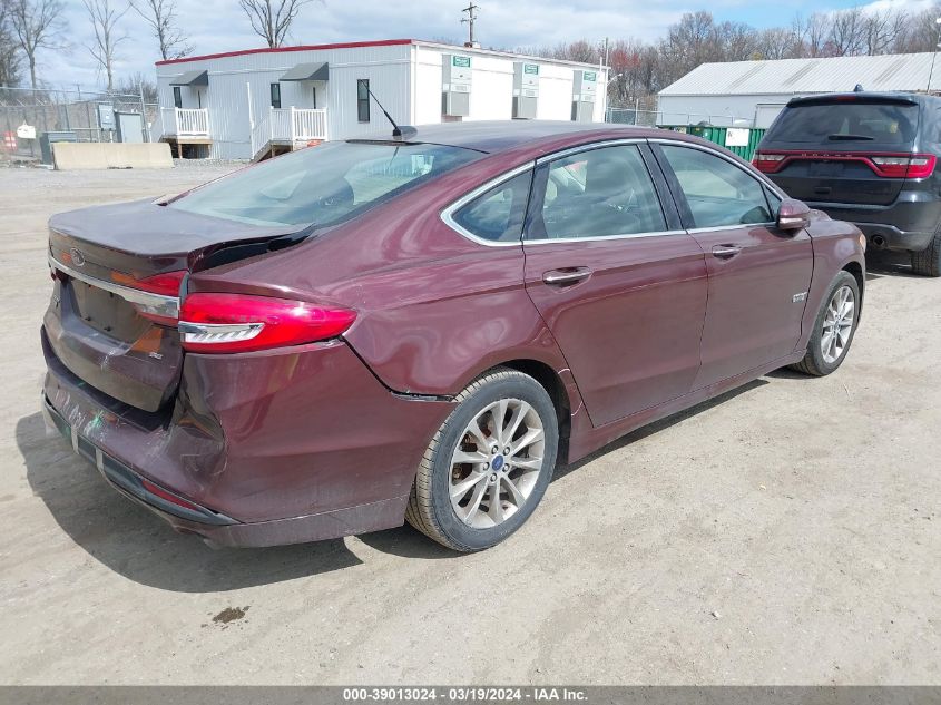 2017 Ford Fusion Energi Se Luxury VIN: 3FA6P0PU1HR208436 Lot: 39013024