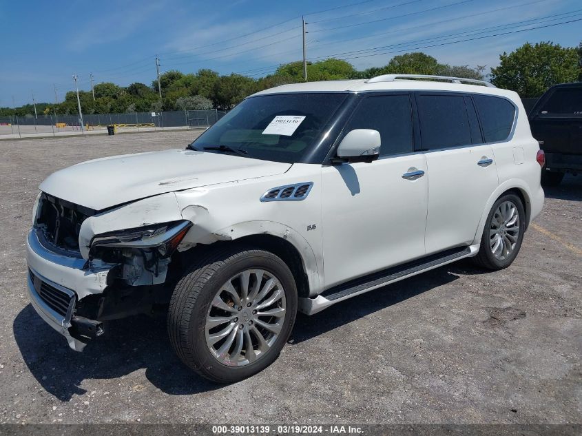 2016 Infiniti Qx80 VIN: JN8AZ2NE4G9120419 Lot: 39013139