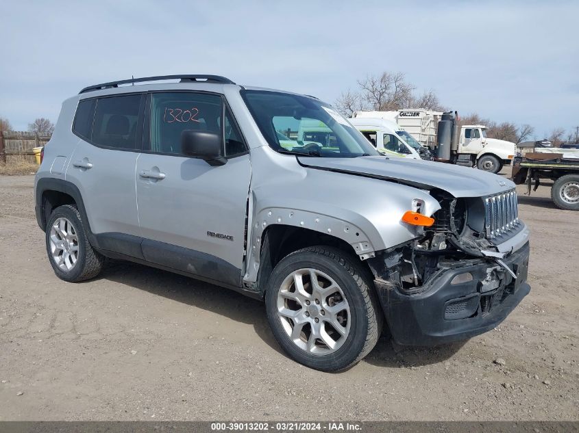 2018 Jeep Renegade Sport 4X4 VIN: ZACCJBAB3JPJ41353 Lot: 39013202