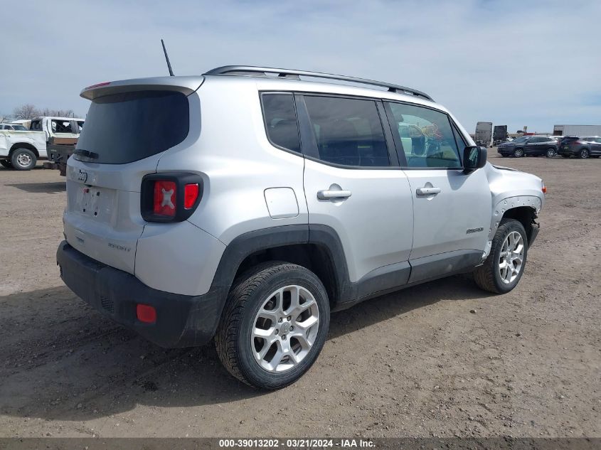 2018 Jeep Renegade Sport 4X4 VIN: ZACCJBAB3JPJ41353 Lot: 39013202