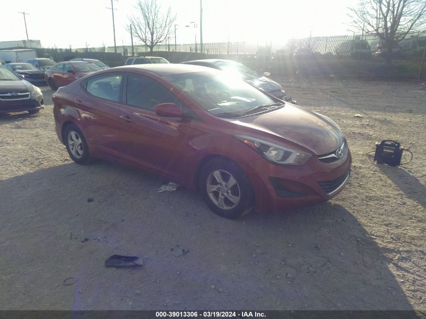 5NPDH4AE6FH564405 | 2015 HYUNDAI ELANTRA