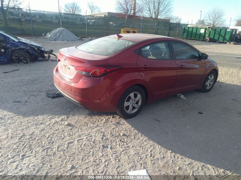 5NPDH4AE6FH564405 | 2015 HYUNDAI ELANTRA