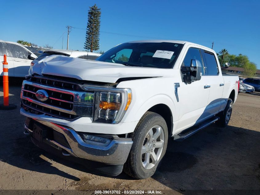 2021 Ford F-150 Lariat VIN: 1FTFW1E84MKE18066 Lot: 39013702