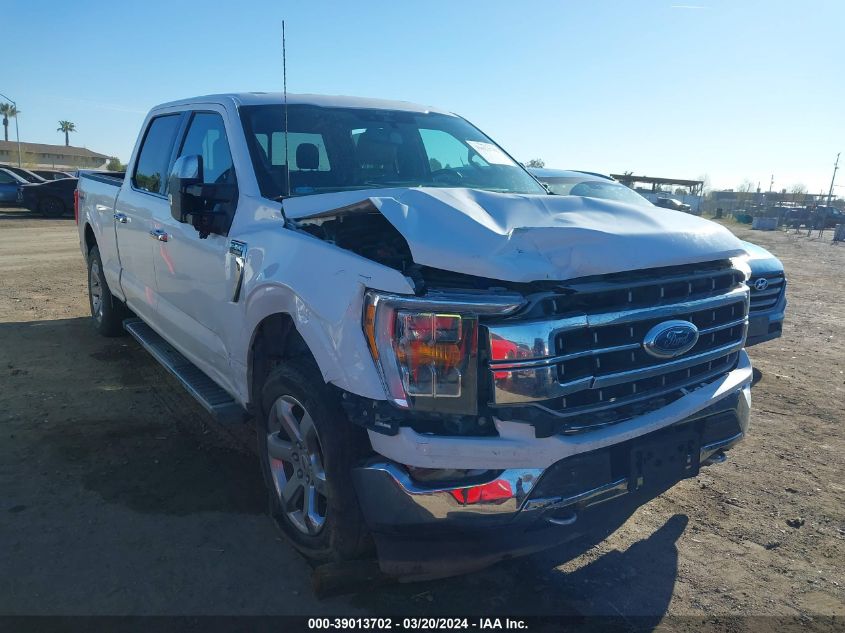 2021 Ford F-150 Lariat VIN: 1FTFW1E84MKE18066 Lot: 39013702