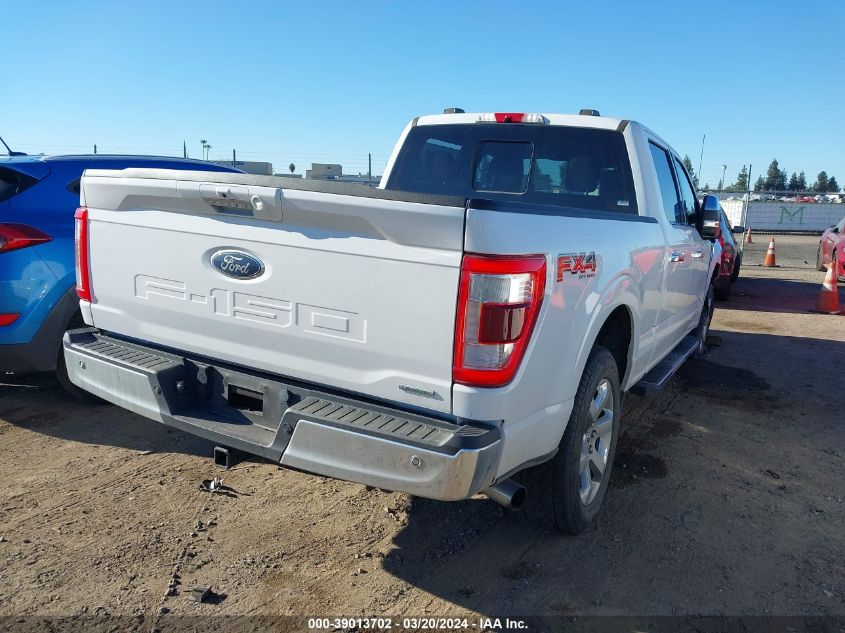 2021 Ford F-150 Lariat VIN: 1FTFW1E84MKE18066 Lot: 39013702