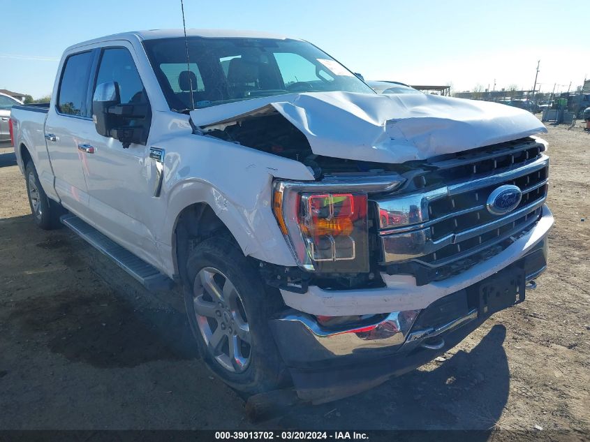 2021 Ford F-150 Lariat VIN: 1FTFW1E84MKE18066 Lot: 39013702