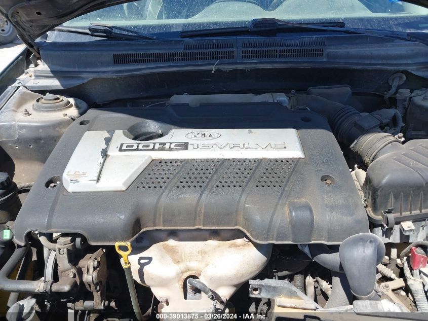 2004 Kia Spectra Ex/Lx VIN: KNAFE121545025909 Lot: 39013875