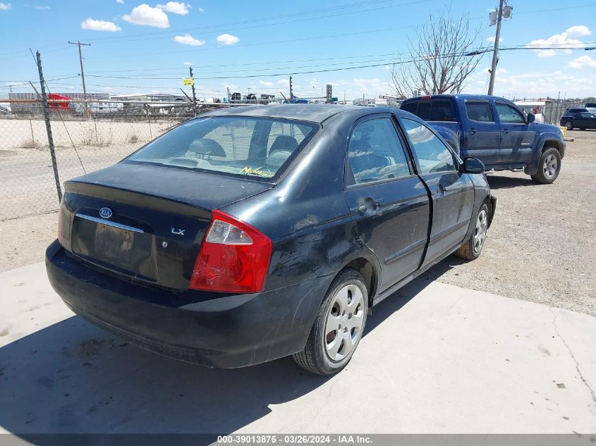 2004 Kia Spectra Ex/Lx VIN: KNAFE121545025909 Lot: 39013875