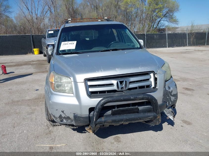 2006 Honda Pilot Ex-L VIN: 5FNYF18666B009554 Lot: 39013968