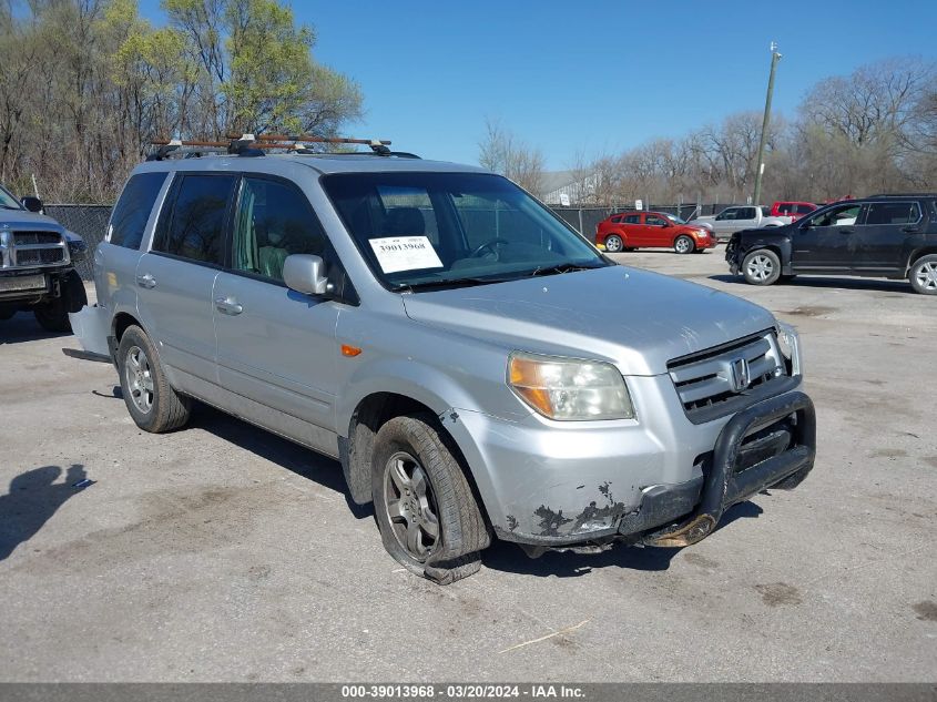 2006 Honda Pilot Ex-L VIN: 5FNYF18666B009554 Lot: 39013968