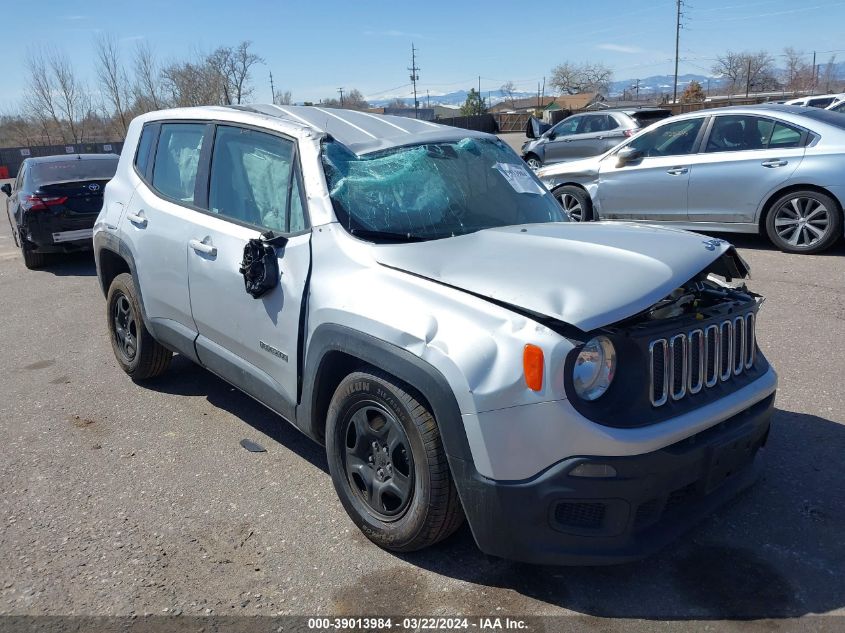 2017 Jeep Renegade Sport Fwd VIN: ZACCJAAB1HPE50522 Lot: 39013984