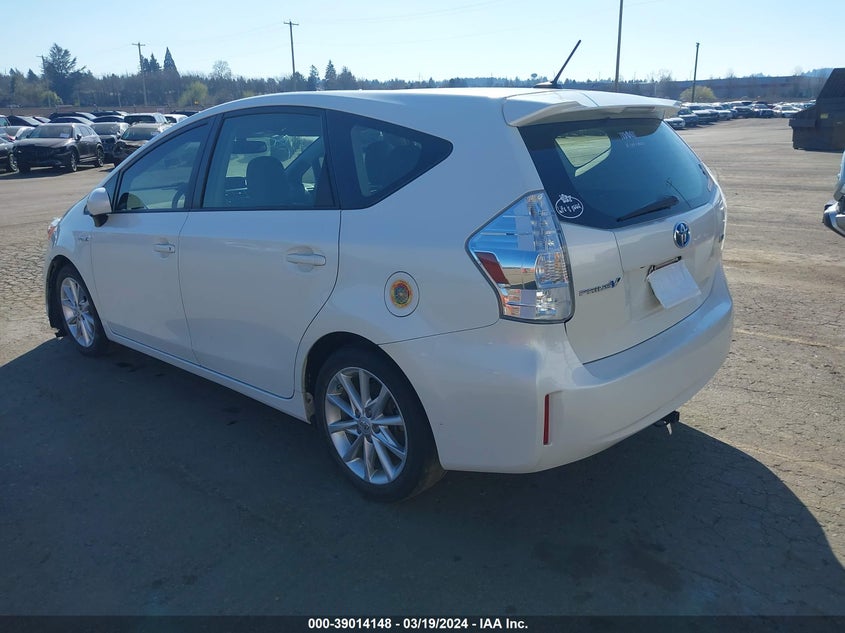 2014 Toyota Prius V Five VIN: JTDZN3EU0EJ006324 Lot: 39014148