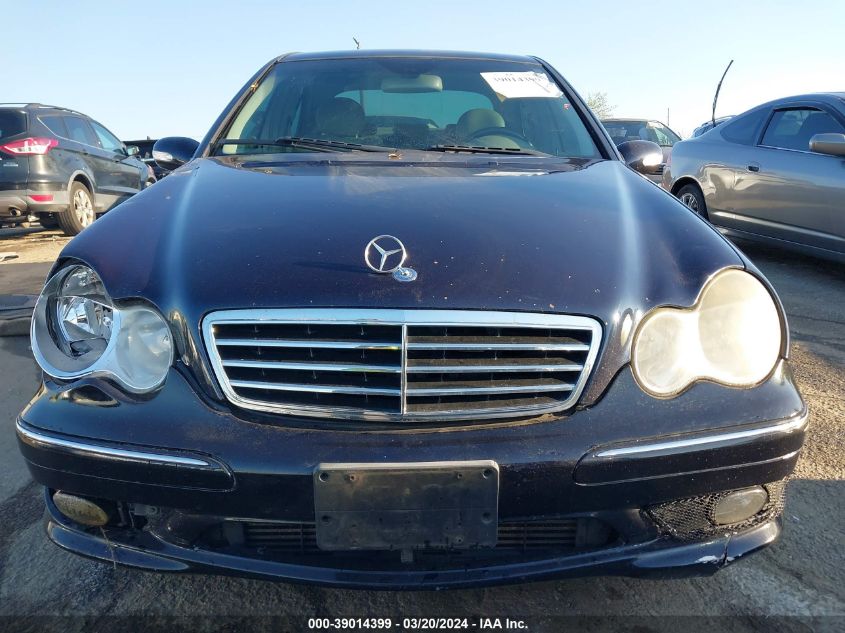 2005 Mercedes-Benz C 230 Kompressor Sport VIN: WDBRF40J75F726995 Lot: 39014399