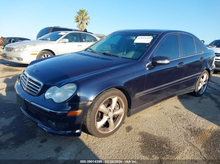 2005 Mercedes-Benz C 230 Kompressor Sport VIN: WDBRF40J75F726995 Lot: 39014399