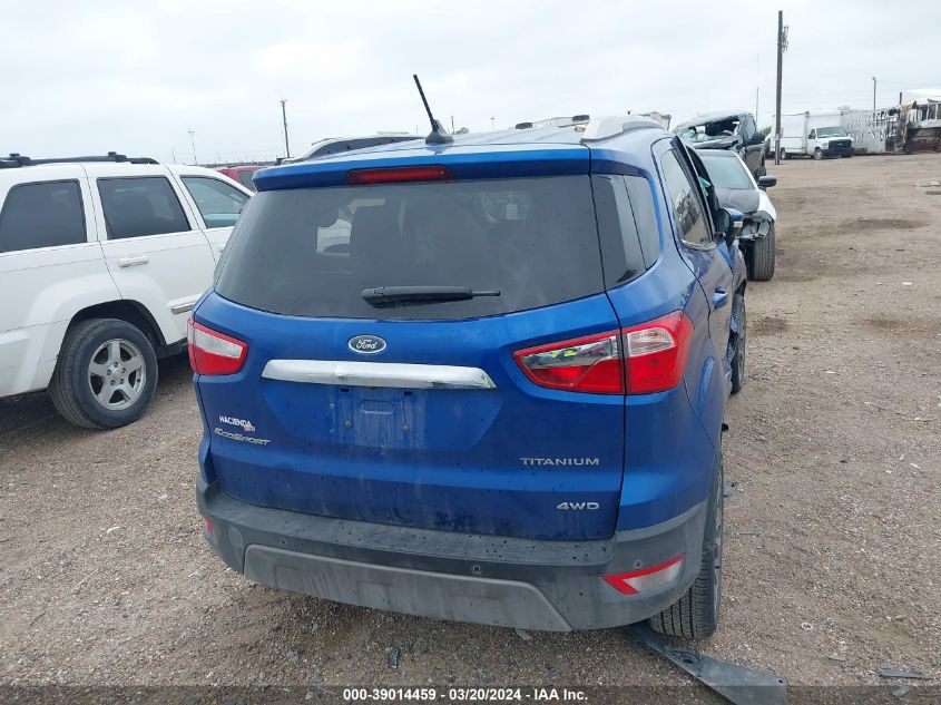 2021 Ford Ecosport Titanium VIN: MAJ6S3KL1MC401435 Lot: 39014459