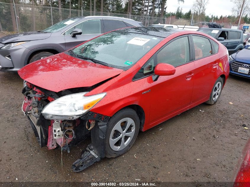 2014 Toyota Prius Three VIN: JTDKN3DU2E1794915 Lot: 39014592