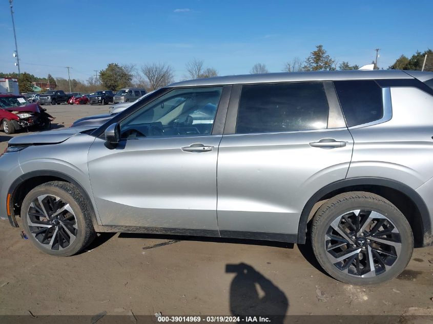 2022 Mitsubishi Outlander Black Edition 2Wd/Se 2.5 2Wd/Se Launch Edition 2Wd VIN: JA4J3UA81NZ009472 Lot: 39014969