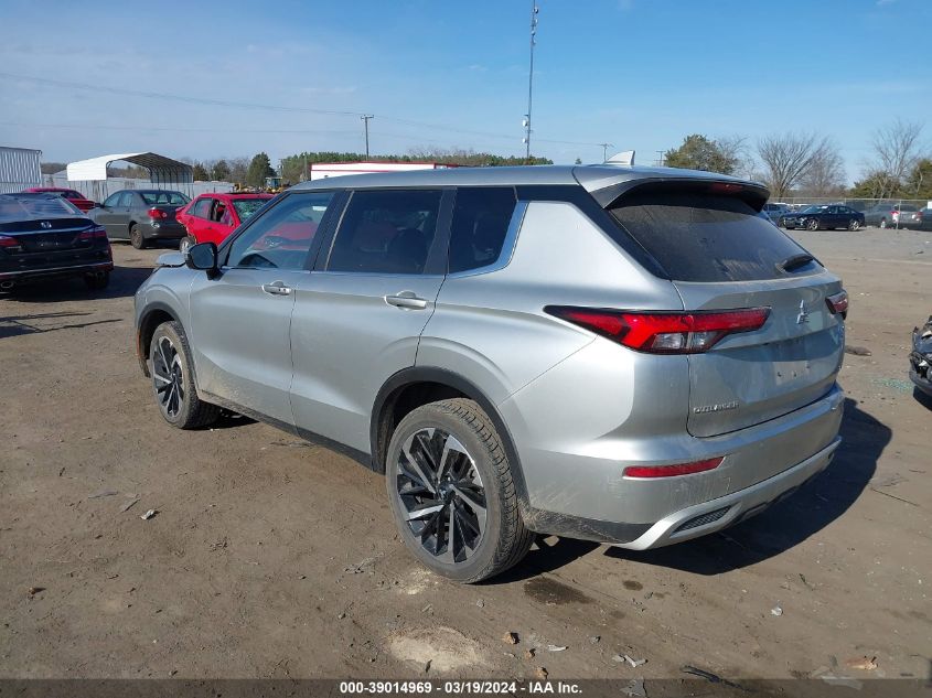 2022 Mitsubishi Outlander Black Edition 2Wd/Se 2.5 2Wd/Se Launch Edition 2Wd VIN: JA4J3UA81NZ009472 Lot: 39014969