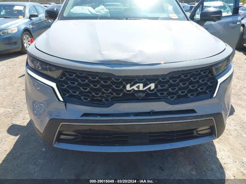 2022 Kia Sorento X-Line Sx Prestige VIN: 5XYRKDLF2NG160357 Lot: 39015049