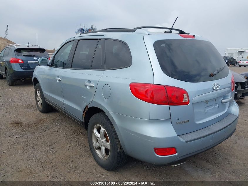 2007 Hyundai Santa Fe Gls VIN: 5NMSG13D57H090247 Lot: 39015109