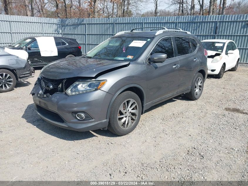 2014 Nissan Rogue Sl VIN: 5N1AT2MV2EC818151 Lot: 39015129