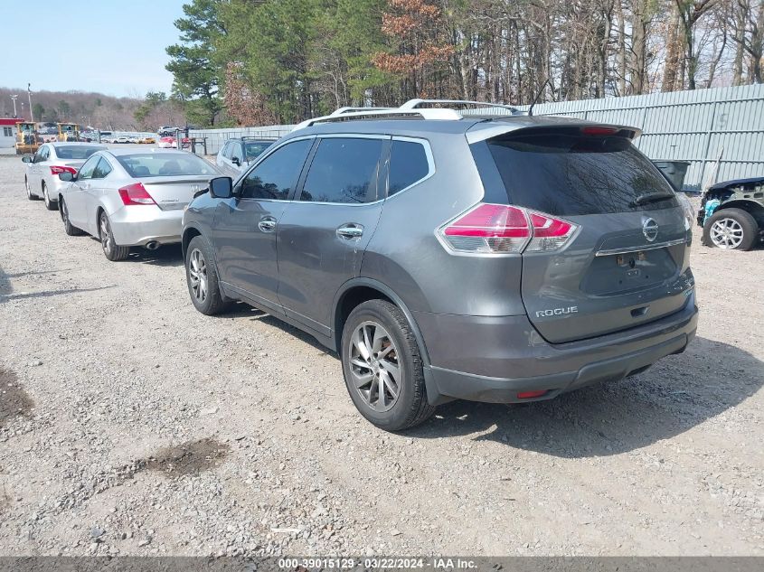 2014 Nissan Rogue Sl VIN: 5N1AT2MV2EC818151 Lot: 39015129