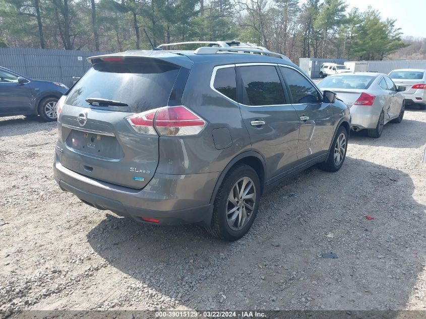 2014 Nissan Rogue Sl VIN: 5N1AT2MV2EC818151 Lot: 39015129