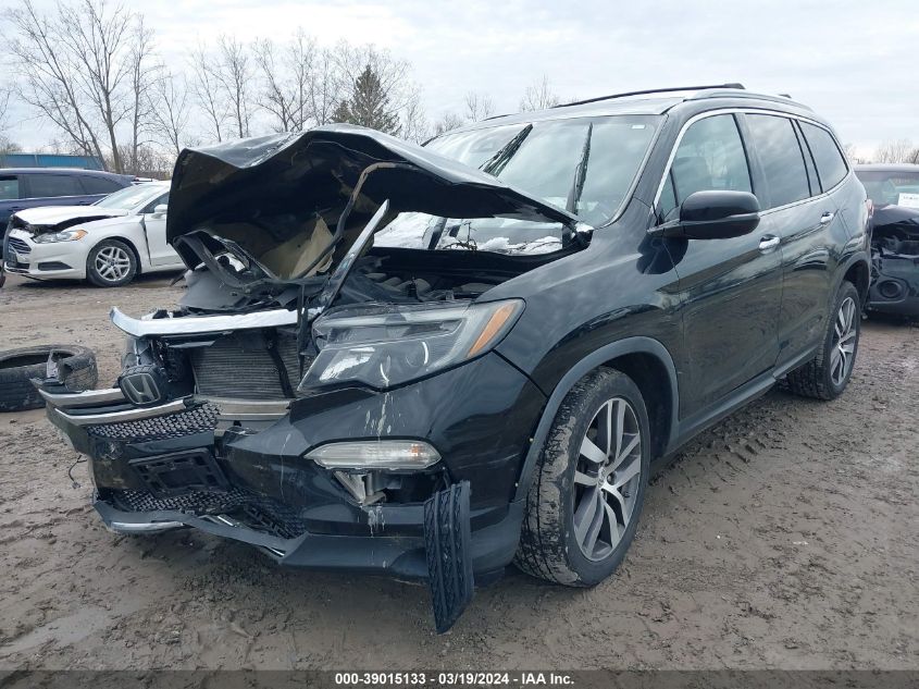 2016 Honda Pilot Elite VIN: 5FNYF6H00GB033827 Lot: 39015133