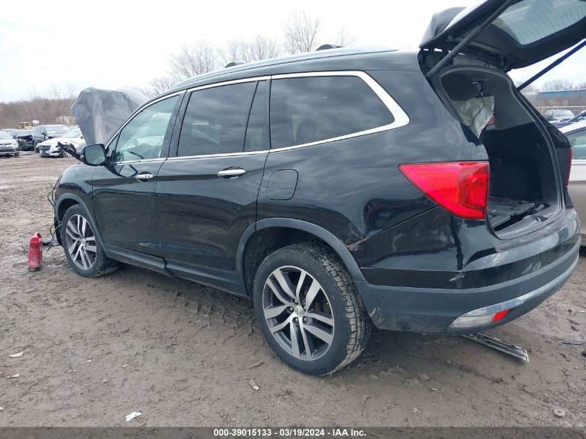 2016 Honda Pilot Elite VIN: 5FNYF6H00GB033827 Lot: 39015133