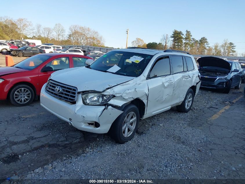 2010 Toyota Highlander Base V6 VIN: JTEZK3EH4A2096184 Lot: 39015150